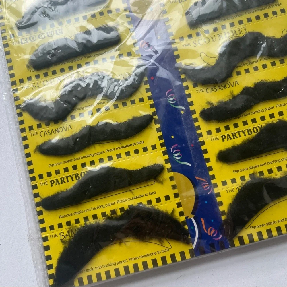 Mustache Party Self Adhesive Black Mustaches
